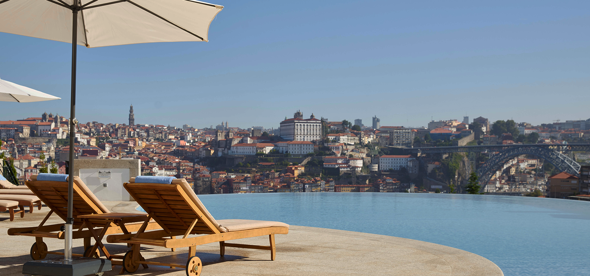 View of Porto, Portugal from The Yeatman