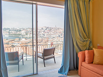 Luxury hotel varanda view in Porto
