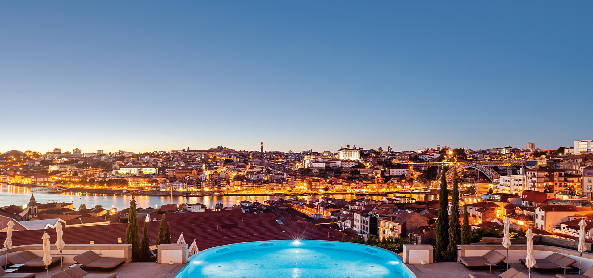 View of Porto, Portugal from The Yeatman